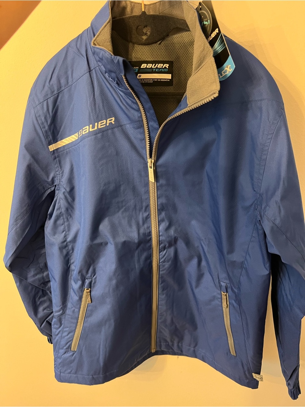 Royal Blue Bauer Hockey FLEX 375 Zip Warmup Jacket